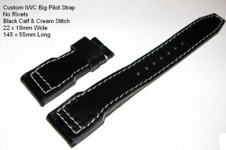 IWC Big Pilot calf strap in black
