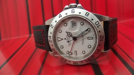 Buffalo Leather strap to fit Sports models in 20mm , Black