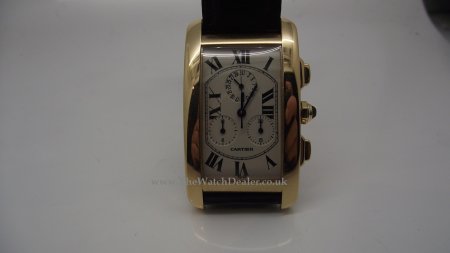 Cartier Tank Francaise Chronflex in 18k