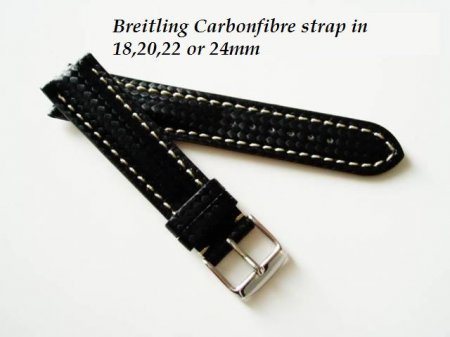 Breitling Carbonfibre strap for Buckle