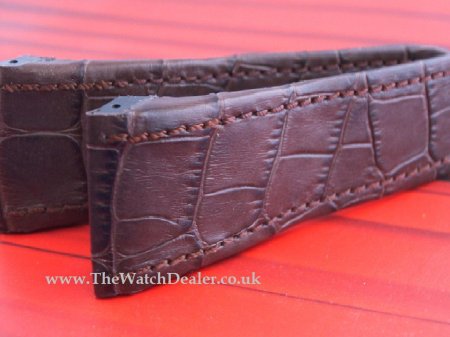 Santos 100 strap in Tan leather for Chrono XL 24mm