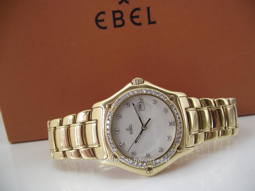 Ebel 1911 Full size 18k , diamond bezel model **SOLD**