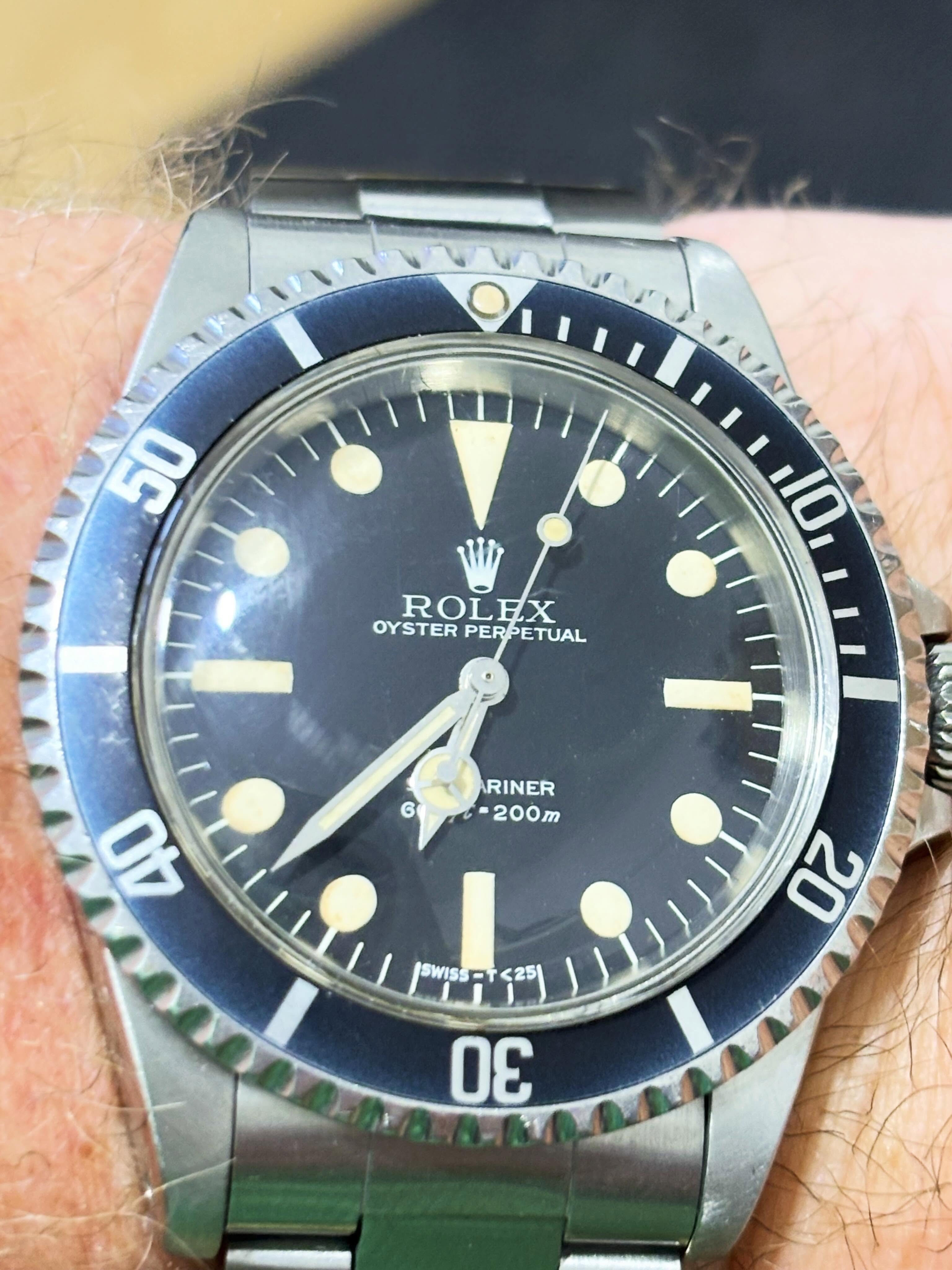 Lovely Creamy Maxi arrives . Aka The Lolipop if you know about these types of things . 5513 on its original 93150. A beauty 😛😛#rolexvintage #rolexsubmariner #rolex5513 #rolexdiver #rolexvintagewatch