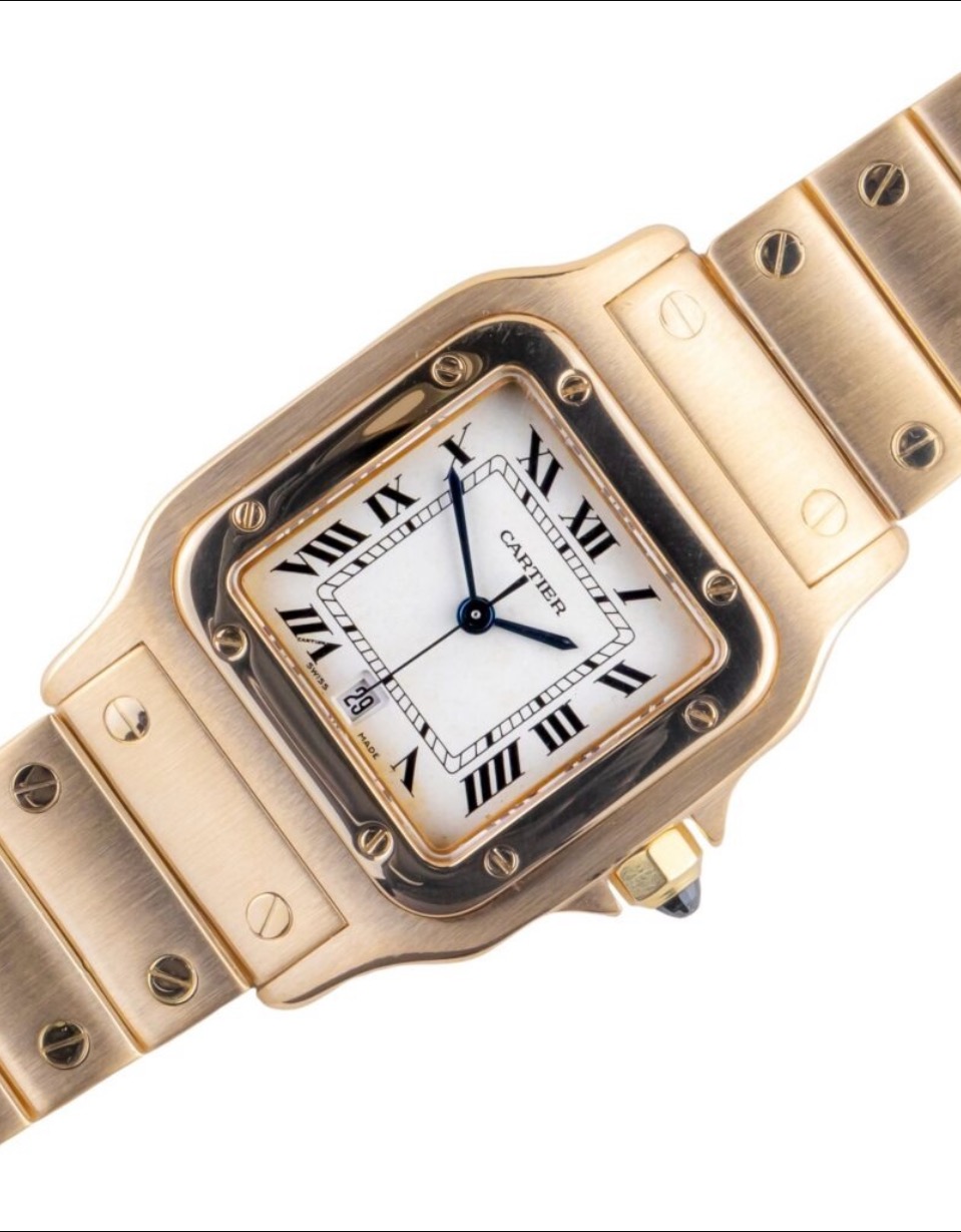 Gold Cartier wristwatch